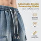 🩳 LIMITED-TIME 50% OFF! ✨ Men's Loose Denim Shorts – Cargo Pockets, Drawstring, High Street Style 🏙️