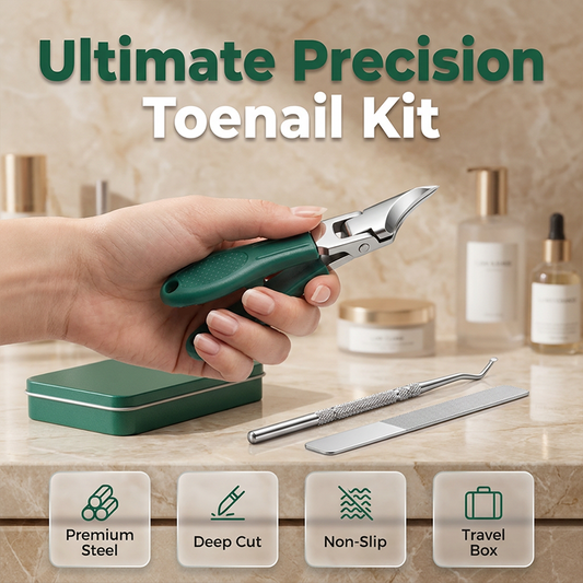 🎉 2026 Sale — Over 47,000 Sold! ✂️ 3-Piece Professional Toenail Clipper Set – Precision Curved Blades 🦶