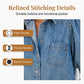 👚 LIMITED-TIME 50% OFF! ✨ Women's Puff Sleeve Denim Blouse – Button-Down, Lapel Collar, Lightweight 🌟