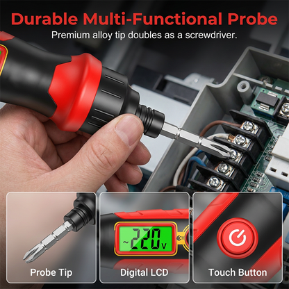 ⚡ LIMITED-TIME 50% OFF! 💥 Smart Induction Digital Voltage Tester Pen – Dual Color Alert, Insulated, Multi-Functional ✨
