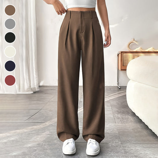 👖 LIMITED-TIME 50% OFF! ✨ Women's High Waist Wide-Leg Pants – Belt Loops, Hidden Zipper, Flowing Fit 🌟