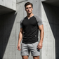 👕 LIMITED-TIME 50% OFF! ✨ Men's V-Notch Raglan T-Shirt – Quick-Dry, Slim Fit, Two-Tone 🏋️