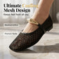 👡 LIMITED-TIME 50% OFF! ✨ Women's Mesh Mary Jane Flats – Breathable, Metallic Accent, Slip-On ☀️