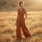 👗 LIMITED-TIME 50% OFF! ✨ Women's Sleeveless Button-Front Jumpsuit – Wide-Leg, Flowy, Effortless Chic 🌟