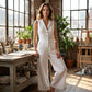 👗 LIMITED-TIME 50% OFF! ✨ Women's Sleeveless Button-Front Jumpsuit – Wide-Leg, Flowy, Effortless Chic 🌟