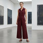 👗 LIMITED-TIME 50% OFF! ✨ Women's Sleeveless Button-Front Jumpsuit – Wide-Leg, Flowy, Effortless Chic 🌟