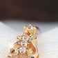 💍 LIMITED-TIME 50% OFF! 💥 Vintage Hollow Pattern Ring with Oval Rhinestone – Filigree Design, Champagne Sparkle ✨
