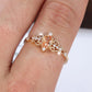 💍 LIMITED-TIME 50% OFF! 💥 Vintage Hollow Pattern Ring with Oval Rhinestone – Filigree Design, Champagne Sparkle ✨