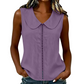 👚 LIMITED-TIME 50% OFF! 💥 Women's Elegant Summer Lace Trim Blouse – Sleeveless, Breathable, Lace Splicing ✨