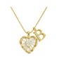 💎 LIMITED-TIME 50% OFF! 💥 Heart Shaped Letters Micro Pave Chain Necklace – Initial Pendant, Titanium Steel, Adjustable ✨