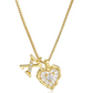 💎 LIMITED-TIME 50% OFF! 💥 Heart Shaped Letters Micro Pave Chain Necklace – Initial Pendant, Titanium Steel, Adjustable ✨