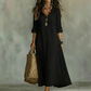 🌸 LIMITED-TIME 50% OFF! 💥 Bohemian Ruffle V-Neck Maxi Dress – Flowing Silhouette, Roll-Up Sleeves, Lightweight ✨
