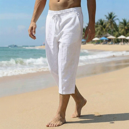 👖 LIMITED-TIME 50% OFF! 💥 Men's Casual Capri Pants with Drawstring Waist – Breathable, Ultra-Soft, Deep Pockets ✨