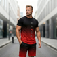 👕 LIMITED-TIME 50% OFF! 💥 Men's Gradient T-Shirt and Shorts Set – Coordinated, Breathable, Athletic Fit ✨