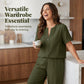 👕 LIMITED-TIME 50% OFF! 💥 Plus Size Women's Casual Long Sleeve Shirt & Loose Pants Set – Breathable, Crinkle Drape, Relaxed ✨