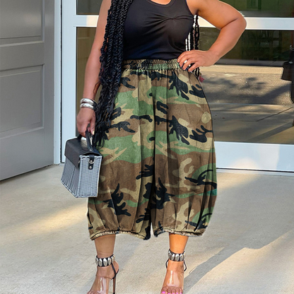 👖 LIMITED-TIME 50% OFF! 💥 Women's Summer Camouflage Cropped Pants – Breathable, Casual, Street-Ready ✨