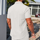 👕 LIMITED-TIME 50% OFF! 💥 Men's Casual Short Sleeve Shirt & Shorts Set – Button-Down Collar, Drawstring Waist, Breathable ✨