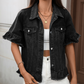 👖 LIMITED-TIME 50% OFF! 💥 Women's Summer Ruffled Sleeve Denim Jacket – Breezy, Feminine, Layering Essential ✨