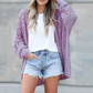 🧶 LIMITED-TIME 50% OFF! 💥 Women's V-Neck Hollow-Out Knit Cardigan – Breathable, Open-Front, Lightweight Layer ✨