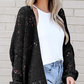 🧶 LIMITED-TIME 50% OFF! 💥 Women's V-Neck Hollow-Out Knit Cardigan – Breathable, Open-Front, Lightweight Layer ✨