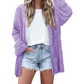 🧶 LIMITED-TIME 50% OFF! 💥 Women's V-Neck Hollow-Out Knit Cardigan – Breathable, Open-Front, Lightweight Layer ✨