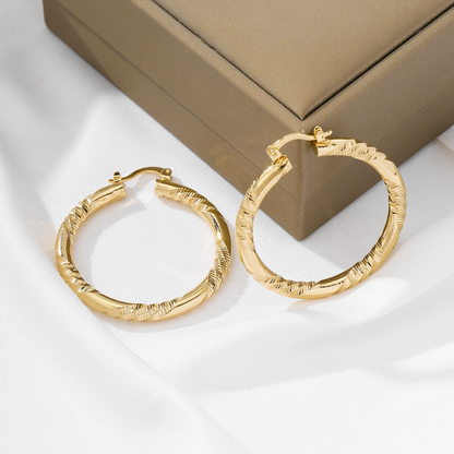💫 LIMITED-TIME 50% OFF! 💥 Women's Elegant Twisted Hoop Earrings – Modern, Lightweight, Versatile ✨