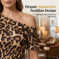🐆 LIMITED-TIME 50% OFF! 💥 Chic One-Shoulder Leopard Mini Dress – Ruched Bodice, Tiered Ruffle, Asymmetric ✨