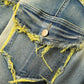 👖 LIMITED-TIME 50% OFF! 💥 Men's Deconstructed Frayed Flare Jeans – Heavy Distressing, Vintage Wash, Patchwork Details ✨