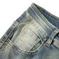 👖 LIMITED-TIME 50% OFF! 💥 Men's Deconstructed Frayed Flare Jeans – Heavy Distressing, Vintage Wash, Patchwork Details ✨