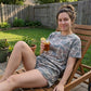 🌿 LIMITED-TIME 50% OFF! 💥 Women's Plus Camo Top & Shorts Set – Breathable, Relaxed Fit, Drawstring Waist ✨