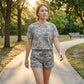 🌿 LIMITED-TIME 50% OFF! 💥 Women's Plus Camo Top & Shorts Set – Breathable, Relaxed Fit, Drawstring Waist ✨