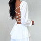👗 LIMITED-TIME 50% OFF! 💥 Women's Sweetheart Neckline Skort Dress – Built-in Shorts, Open Back, Tiered Ruffle ✨