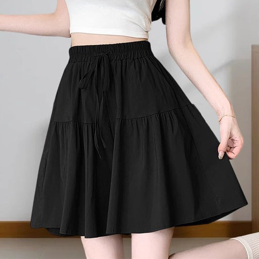 👖 LIMITED-TIME 50% OFF! 💥 Women High Waist Skirt Pants Wide Leg Ruffle Culottes – A-Line, Side Pockets, Elastic Waist ✨
