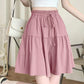 👖 LIMITED-TIME 50% OFF! 💥 Women High Waist Skirt Pants Wide Leg Ruffle Culottes – A-Line, Side Pockets, Elastic Waist ✨