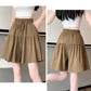 👖 LIMITED-TIME 50% OFF! 💥 Women High Waist Skirt Pants Wide Leg Ruffle Culottes – A-Line, Side Pockets, Elastic Waist ✨