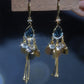 💎 LIMITED-TIME 50% OFF! 💥 Elegant Vintage Rhinestone Drop Earrings – Chandelier Design, Blue Crystal, Tassel Details ✨