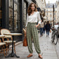 👖 LIMITED-TIME 50% OFF! 💥 Women's Smocked High Waist Printed Lantern Pants – Flowy, Breathable, Boho Style ✨