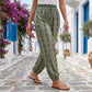 👖 LIMITED-TIME 50% OFF! 💥 Women's Smocked High Waist Printed Lantern Pants – Flowy, Breathable, Boho Style ✨