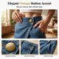 👖 LIMITED-TIME 50% OFF! 💥 Women's Asymmetrical Wide-Leg Shorts – Faux Denim, Mid-High Waist, Vintage Button ✨