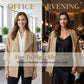 🧥 LIMITED-TIME 50% OFF! 💥 Women's Casual Vintage Lapel Jacket – Oversized Collar, Roll-Up Sleeves, Soft Fabric ✨