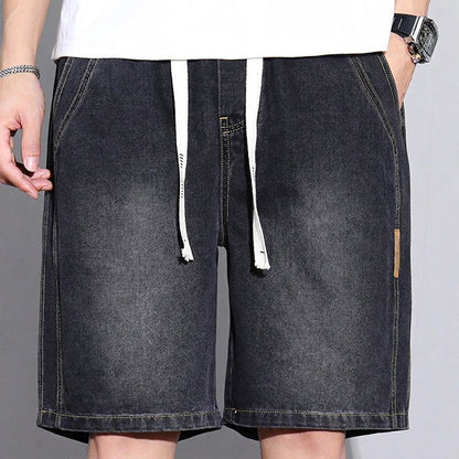 👖 LIMITED-TIME 50% OFF! 💥 Men's Vintage Denim Casual Shorts – Relaxed Fit, Drawstring Waist, Deep Pockets ✨