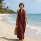 👗 LIMITED-TIME 50% OFF! 💥 Elegant Summer Casual Halter Maxi Dress – Deep V-Neck, A-Line, Hidden Pockets ✨
