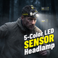 💡 LIMITED-TIME 50% OFF! 💥 Rechargeable Multi-Light LED Headlamp – 5 Colors, Motion Sensor, UV & Fishing Mode ✨