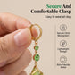 🍃 LIMITED-TIME 50% OFF! 💥 Elegant Ginkgo Leaf Tassel Earrings – Green Stone, Lightweight, Nature-Inspired ✨