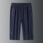 🏃 LIMITED-TIME 50% OFF! 💥 Men's Lightweight Quick Dry Athletic Cropped Pants – Ice Cooling, Stretch, Zipper Pockets ✨