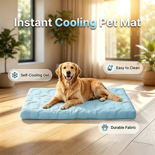 🐾 LIMITED-TIME 50% OFF! ❄️ Instant Cooling Pet Mat – Scratch-Resistant, Non-Toxic, Easy Clean 🐶