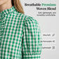 👚 LIMITED-TIME 50% OFF! 💥 Women's Plaid Ruffle Collar Puff Sleeve Top – Gingham, Breathable, Romantic Charm ✨