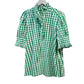 👚 LIMITED-TIME 50% OFF! 💥 Women's Plaid Ruffle Collar Puff Sleeve Top – Gingham, Breathable, Romantic Charm ✨