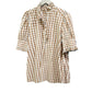 👚 LIMITED-TIME 50% OFF! 💥 Women's Plaid Ruffle Collar Puff Sleeve Top – Gingham, Breathable, Romantic Charm ✨
