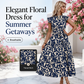 🌸 LIMITED-TIME 50% OFF! 💥 Women's Summer Ruffled Flutter Sleeve Tie Waist Floral Midi Dress – Tiered, Breathable, Elegant ✨
